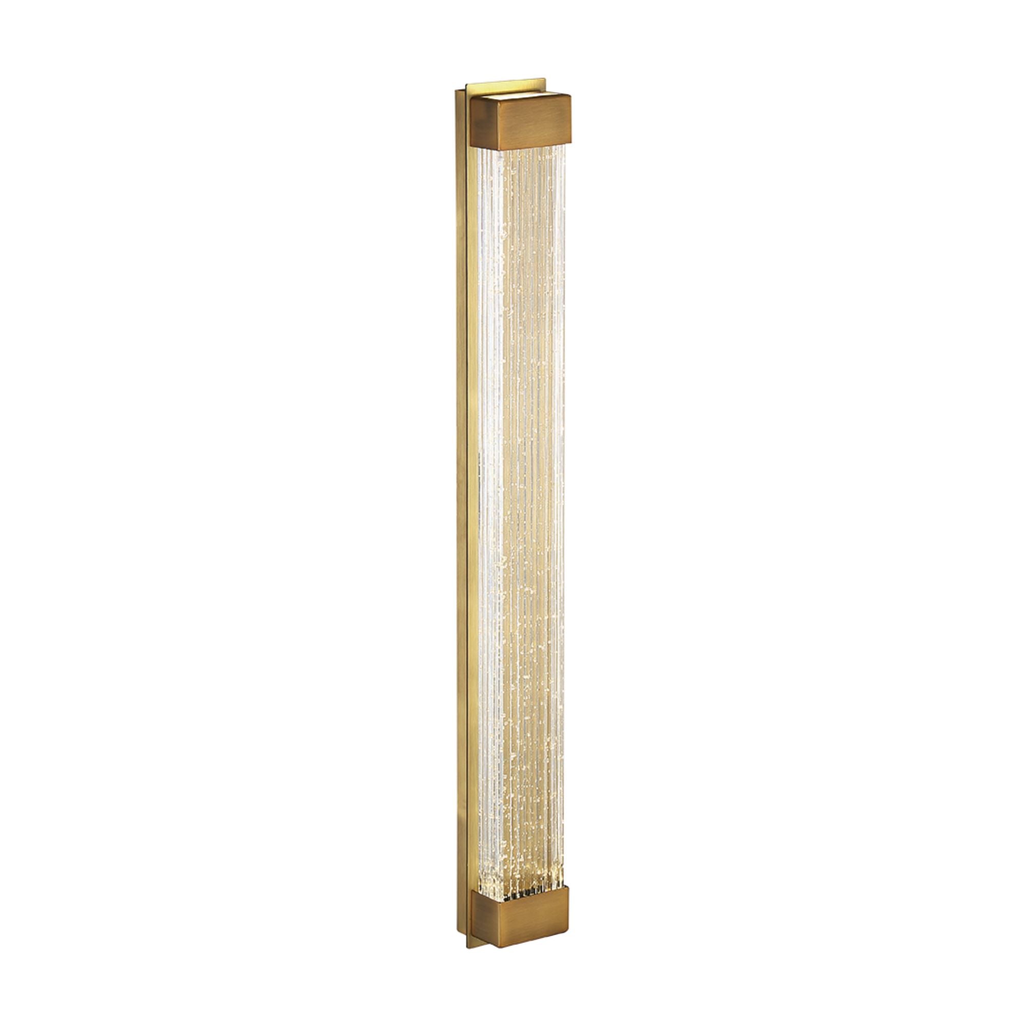 Tower 27" LED Wall Light, Aged Brass Finish