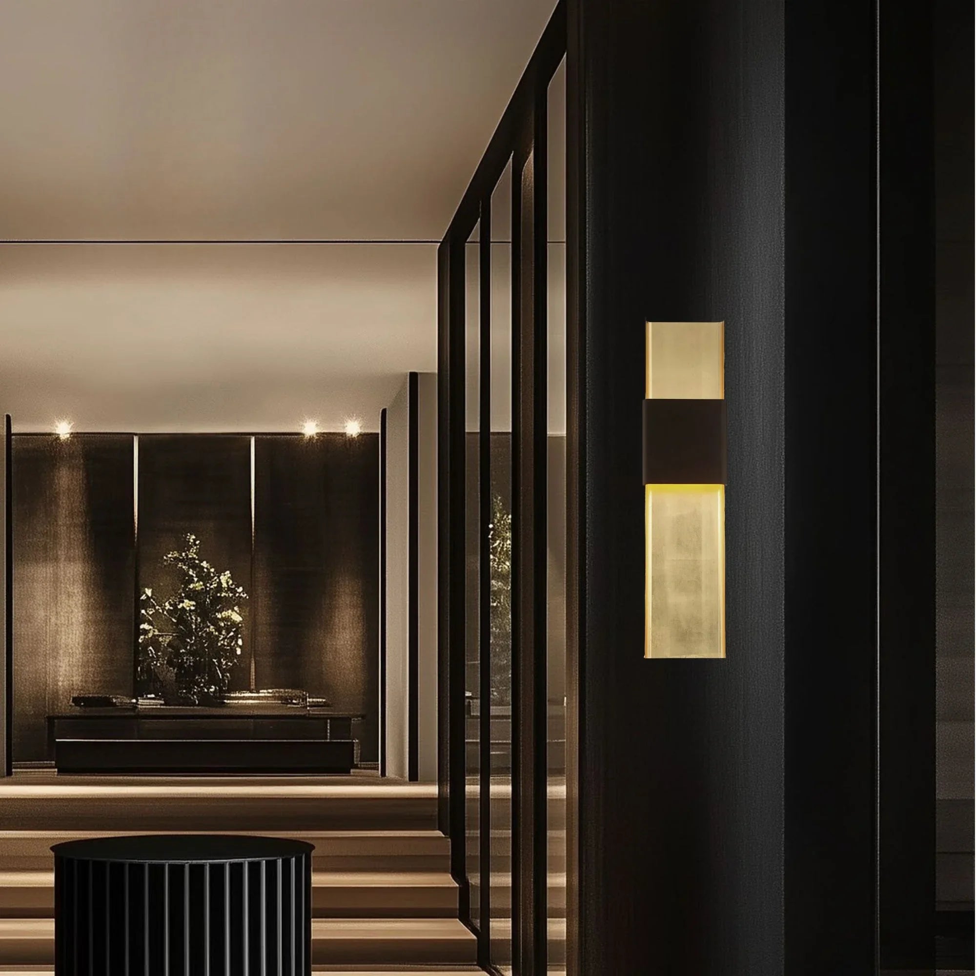 Modern Forms - Tribeca 32" LED Wall Sconce, Bronze & Gold Leaf Finish | Bees Lighting