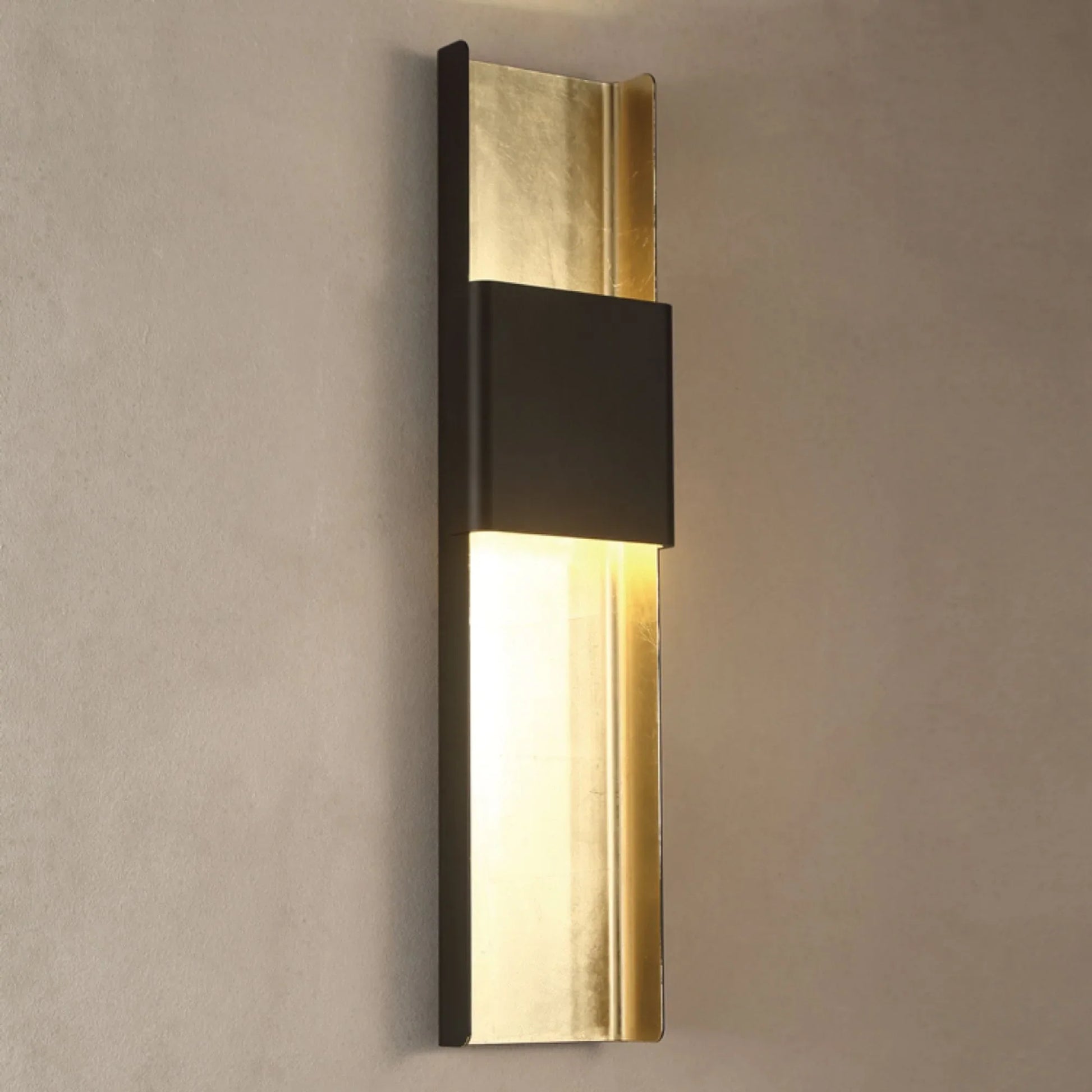 Modern Forms - Tribeca 32" LED Wall Sconce, Bronze & Gold Leaf Finish | Bees Lighting