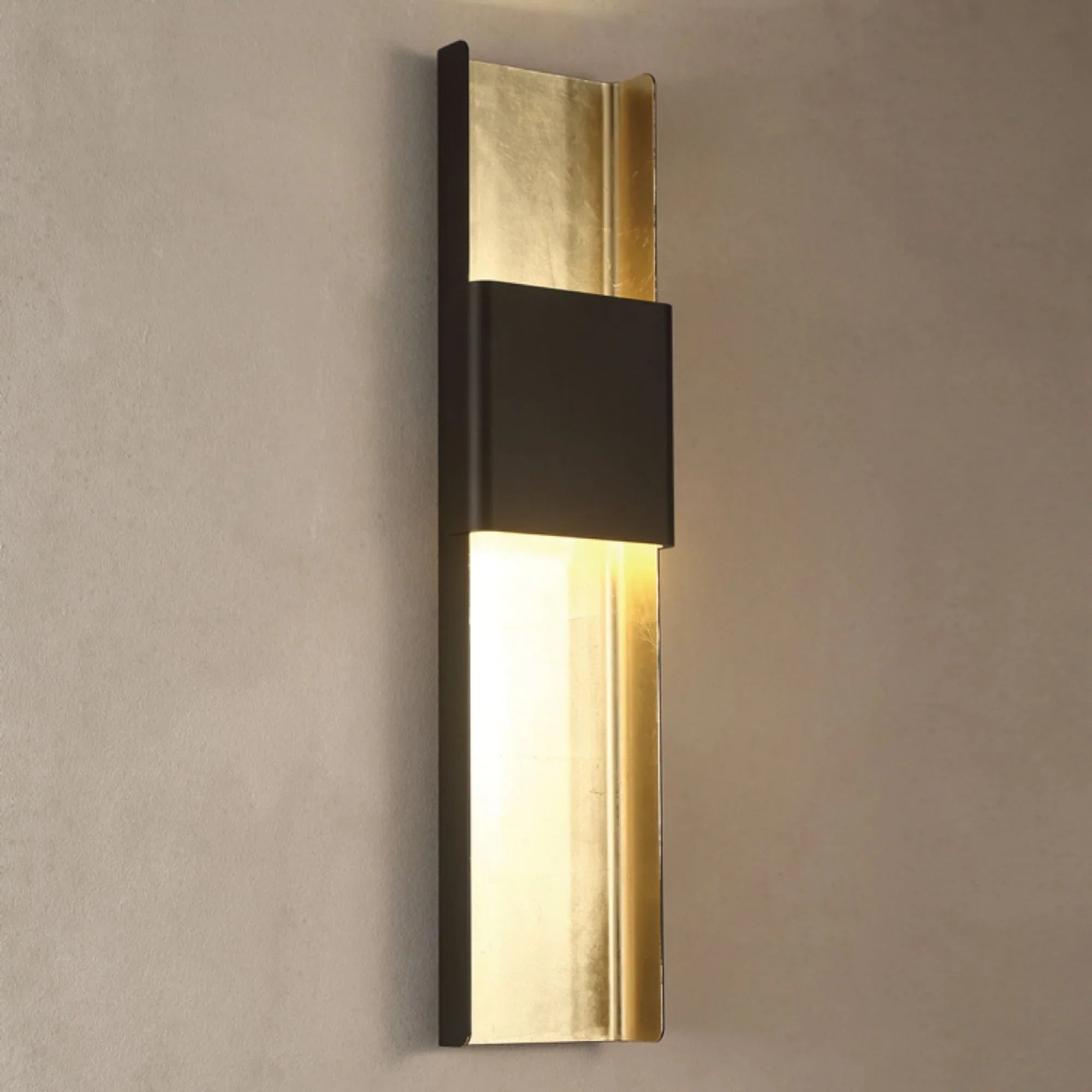 Modern Forms - Tribeca 32" LED Wall Sconce, Bronze & Gold Leaf Finish | Bees Lighting
