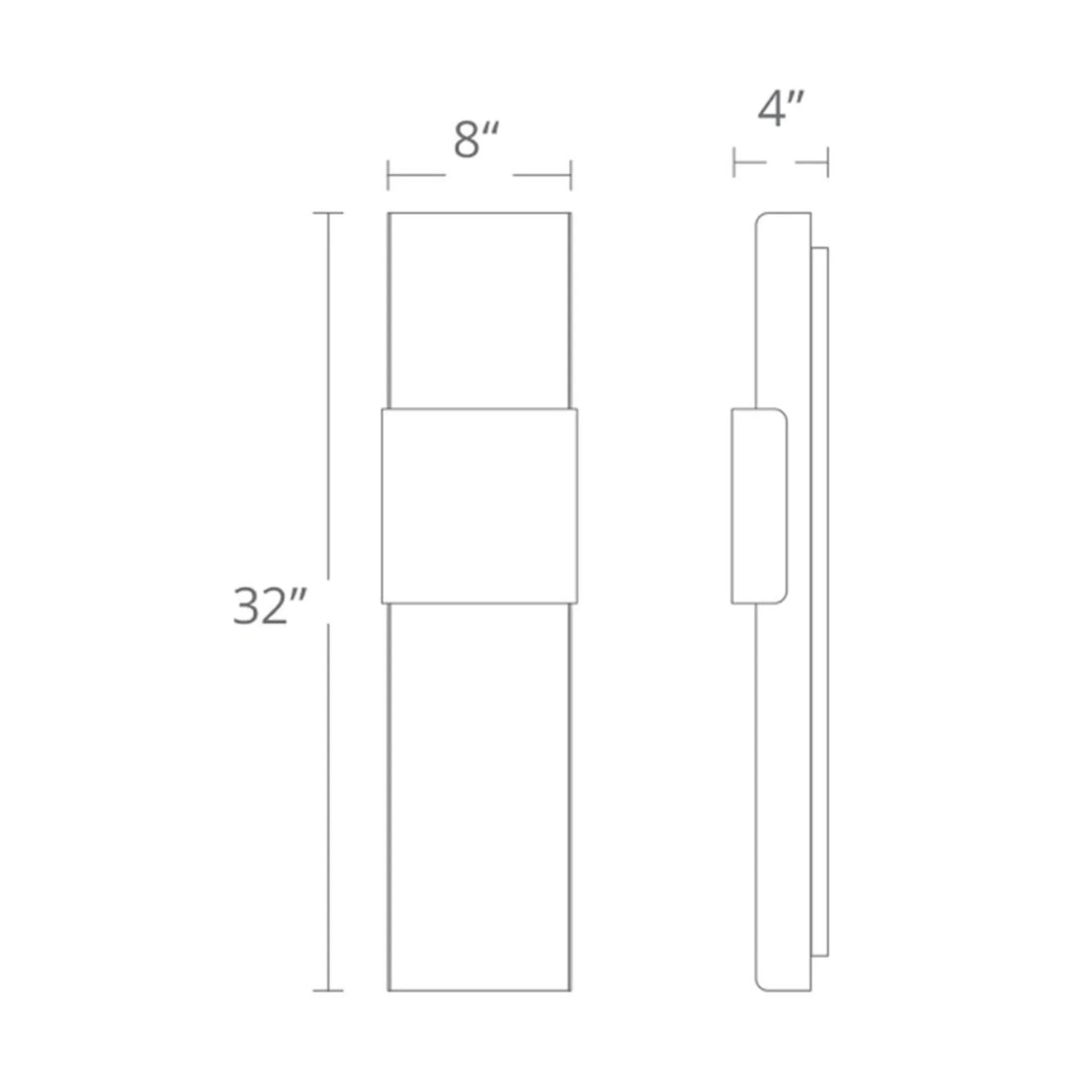 Modern Forms - Tribeca 32" LED Wall Sconce, Bronze & Gold Leaf Finish | Bees Lighting