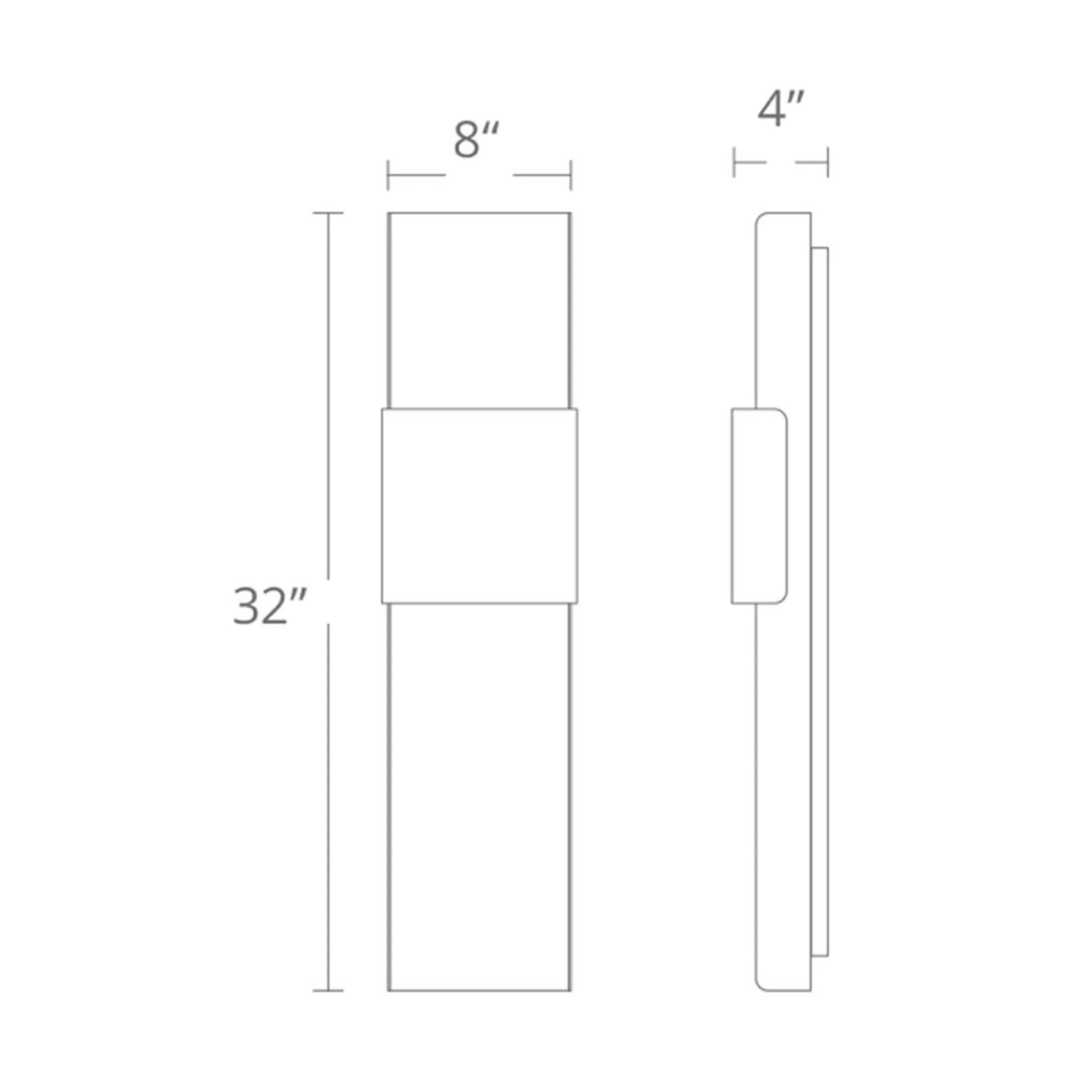Modern Forms - Tribeca 32" LED Wall Sconce, Bronze & Gold Leaf Finish | Bees Lighting