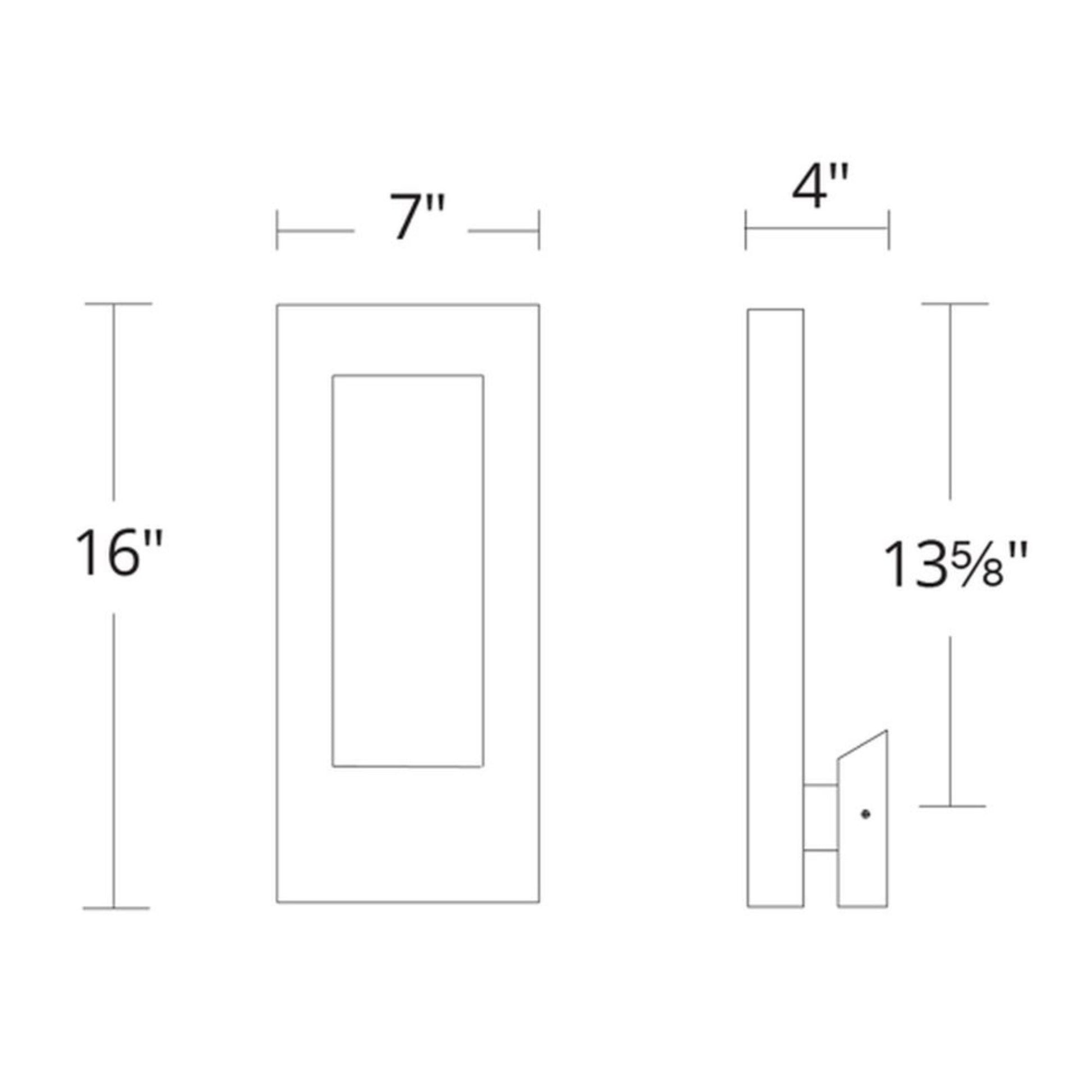 Twilight 16" LED Outdoor Wall Sconce, Bronze Finish - Bees Lighting