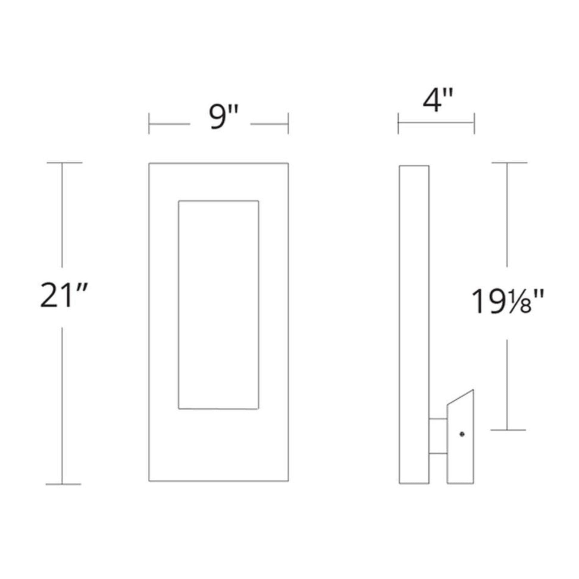 Twilight 21" LED Outdoor Wall Sconce, Black Finish - Bees Lighting