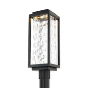 Two If By Sea 21" LED Outdoor Post Light, Black Finish