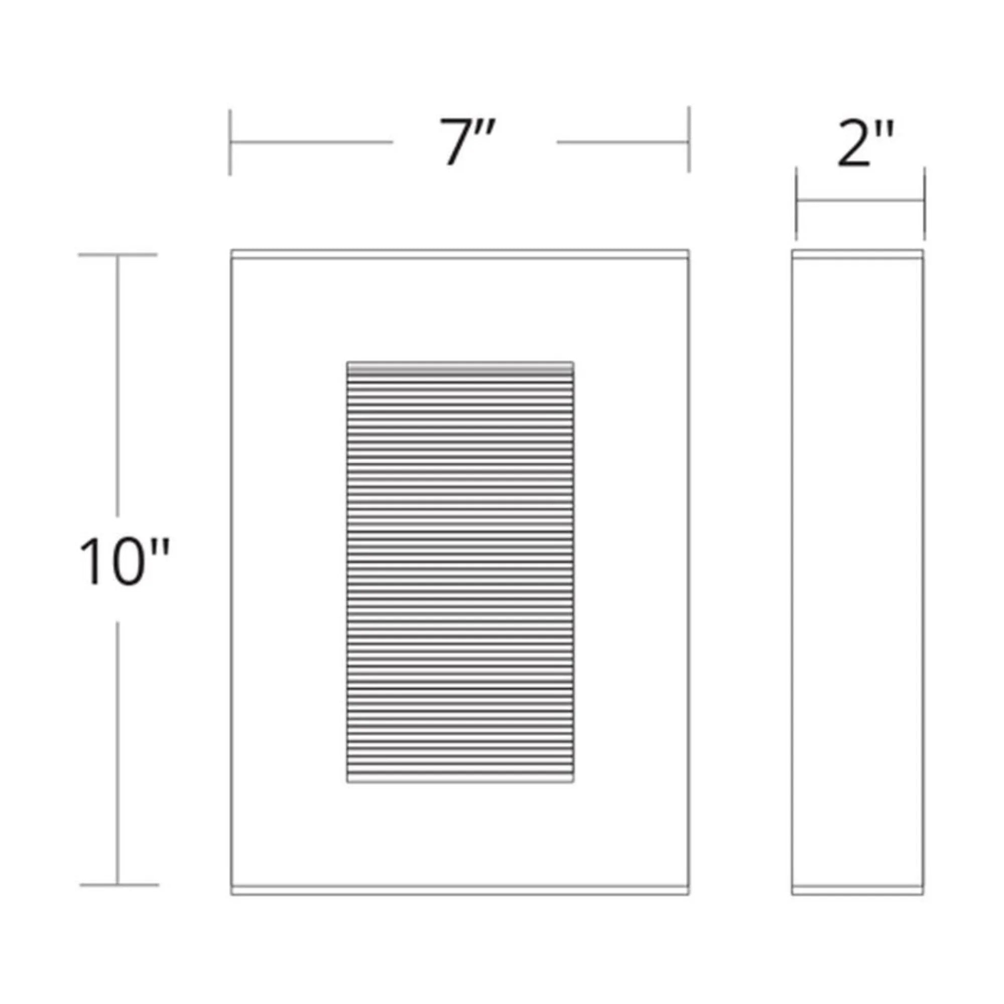 Modern Forms - Urban 10" LED Outdoor Wall Sconce, Black Finish | Bees Lighting