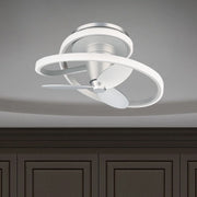 Modern Forms - Veloce 28" Smart Modern Fandelier, Titanium | Bees Lighting