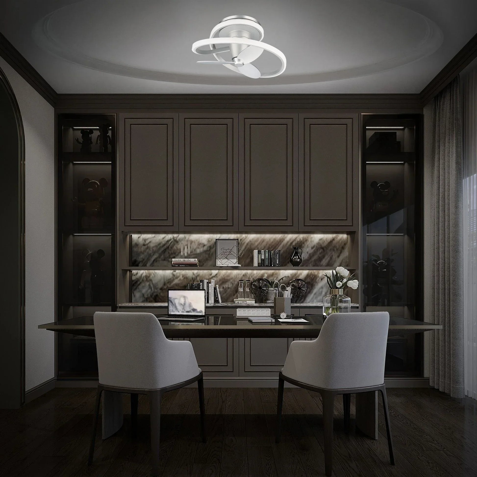 Modern Forms - Veloce 28" Smart Modern Fandelier | Bees Lighting