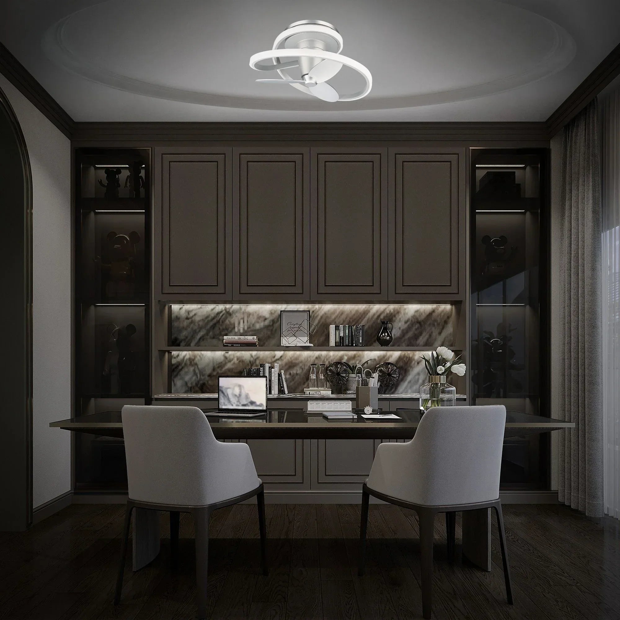 Modern Forms - Veloce 28" Smart Modern Fandelier | Bees Lighting