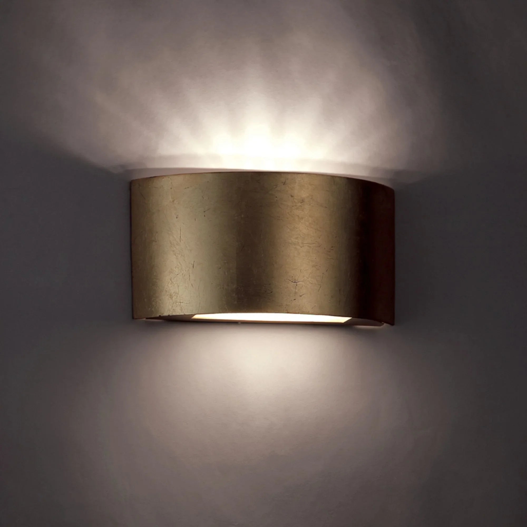 Vermeil 10" LED Wall Sconce, Gold Leaf Finish
