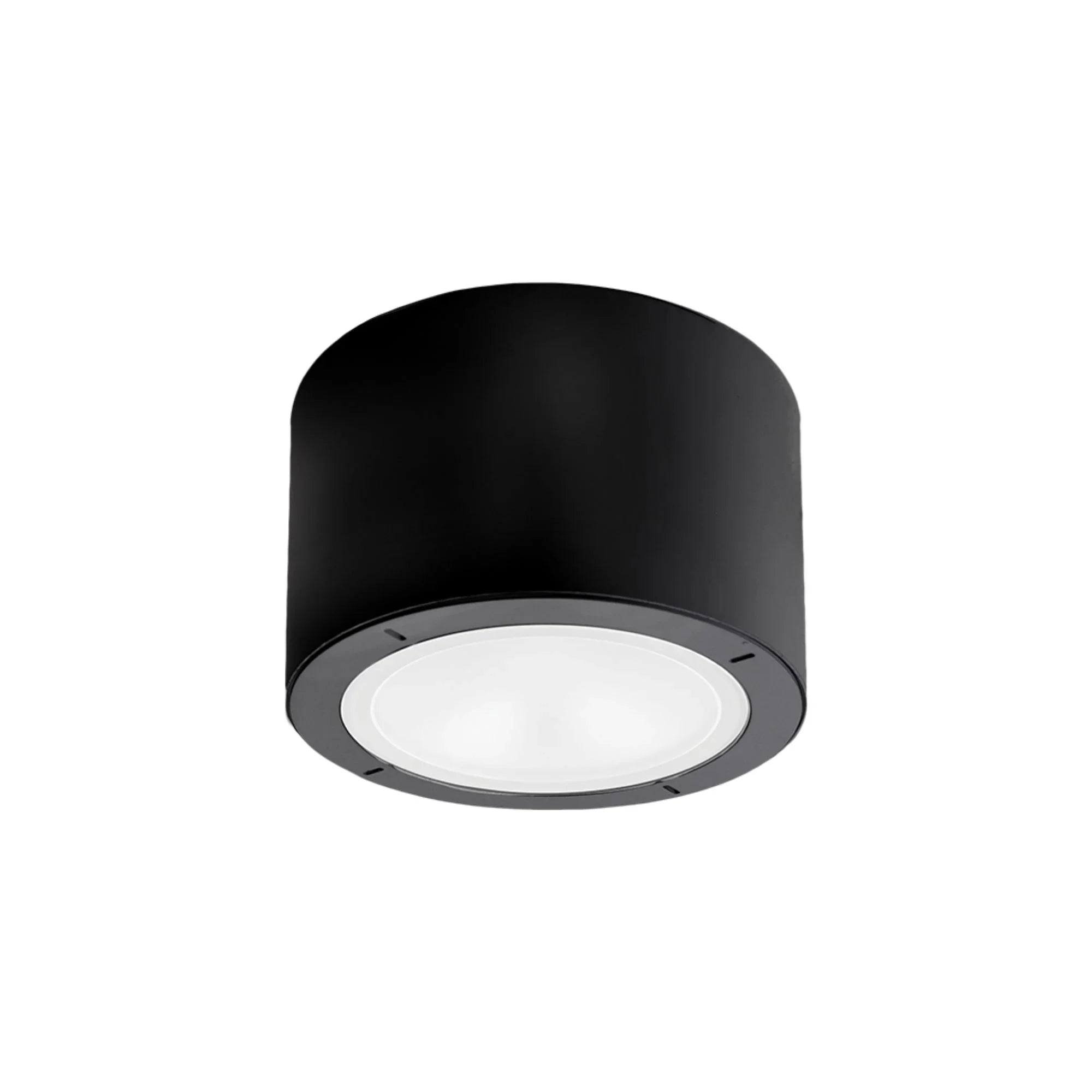 Vessel 6" LED Outdoor Flush Mount, Black Finish