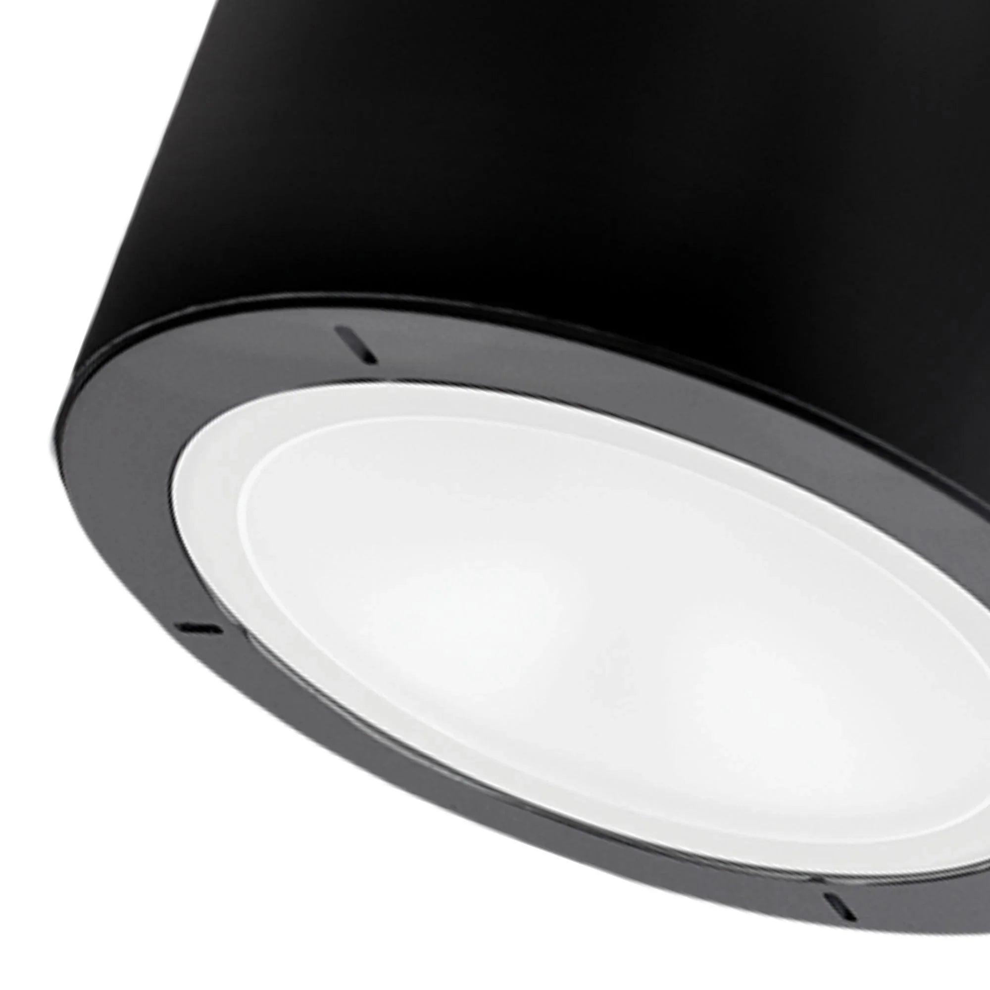Modern Forms Vessel 5.5 in. Outdoor Ceiling Light, Black with Silk-Screened Glass