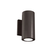 LED Outdoor Cylinder Light, Up/Down Light, 29W, 2334lm, 3000K, 120-277V, Bronze