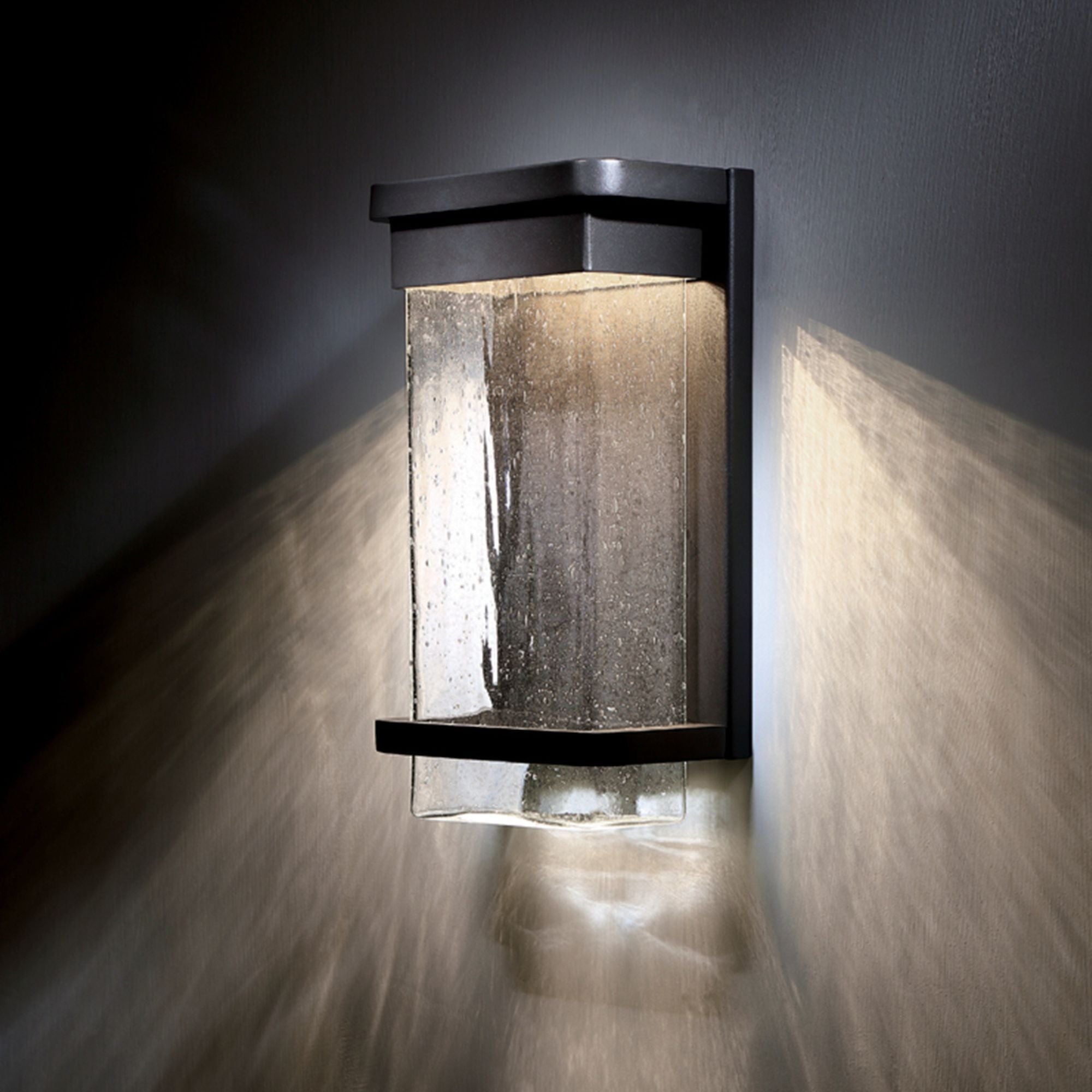 Vitrine 16" LED Outdoor Wall Sconce, Black Finish