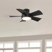 Modern Forms - Vox 38" Matte Black LED Smart Flush Mount Ceiling Fan | Bees Lighting