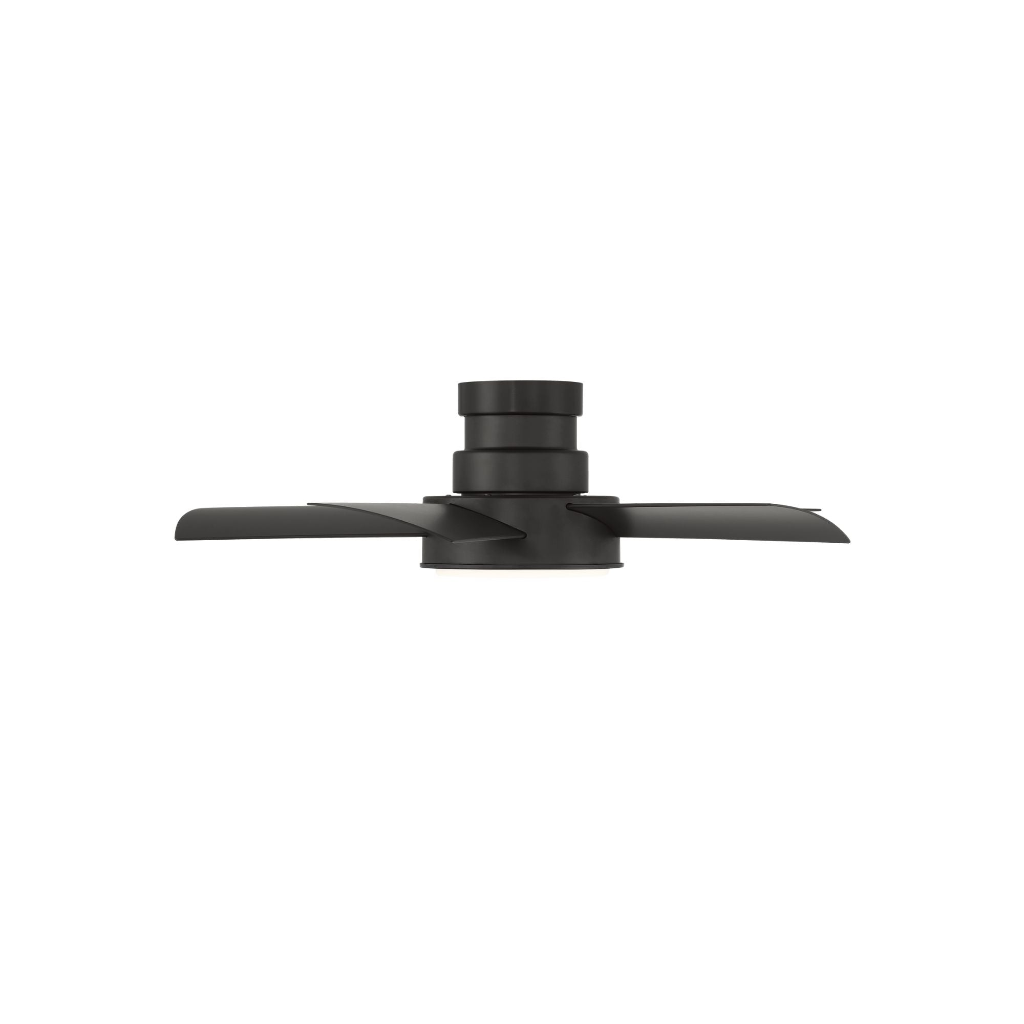 Vox 38" Matte Black LED Smart Flush Mount Ceiling Fan