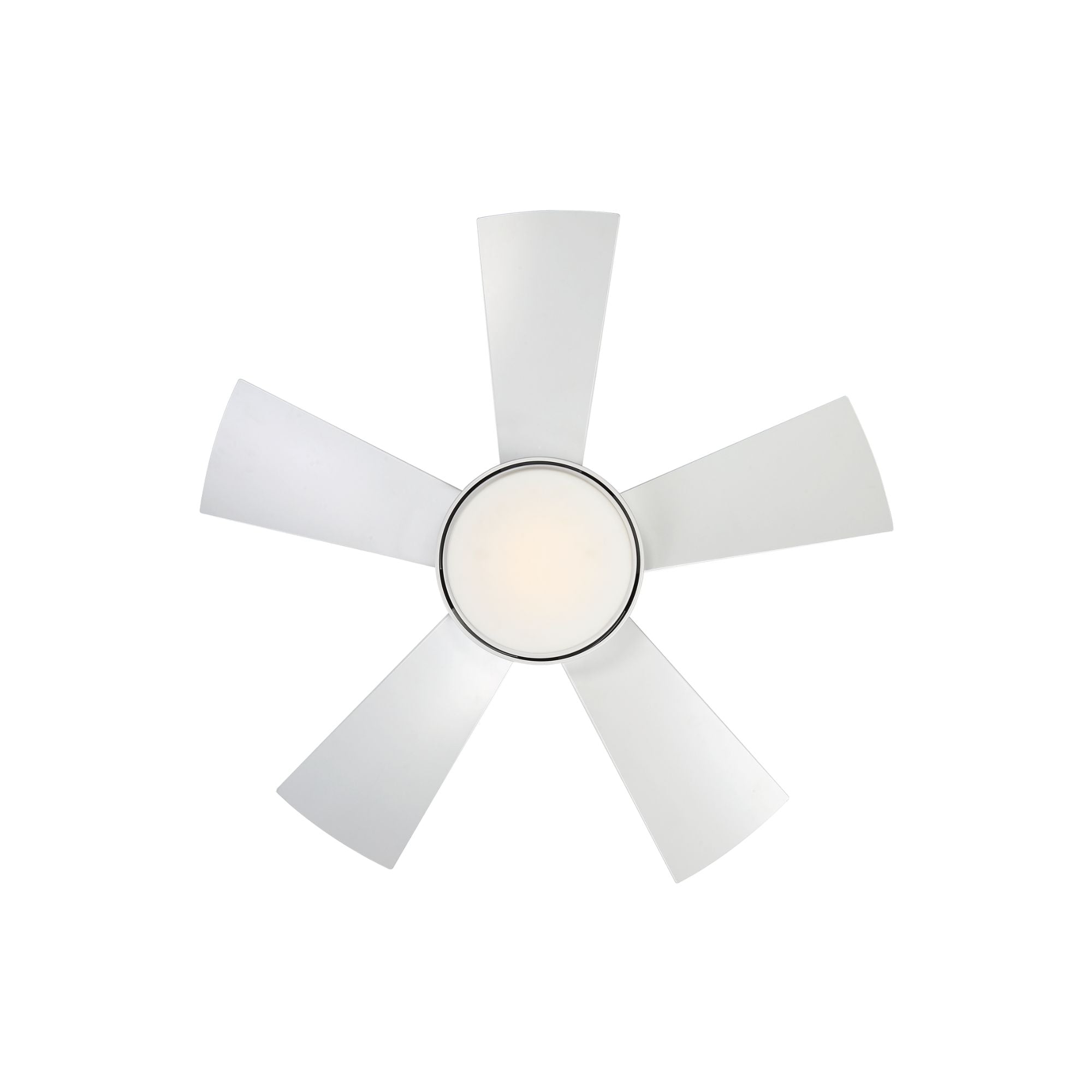 Vox 38" Matte White LED Smart Flush Mount Ceiling Fan