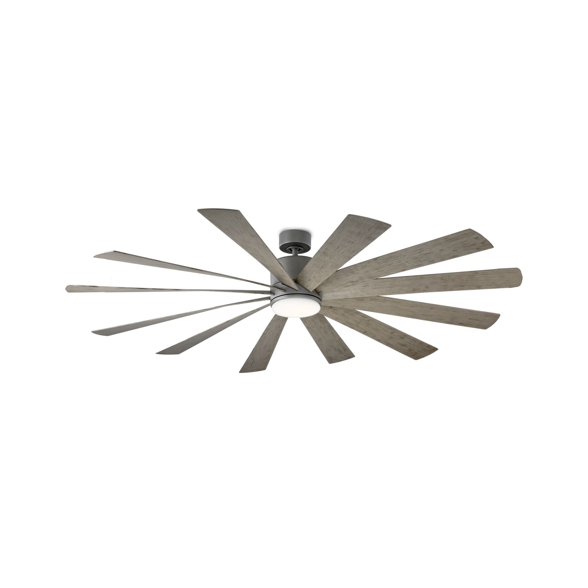 Windflower 60" LED Smart Ceiling Fan, Graphite with Weathered Gray Blades