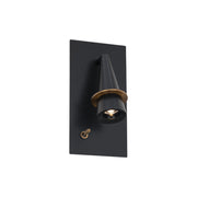 Wizard 10" LED Task Light, Black & Aged Brass Finish