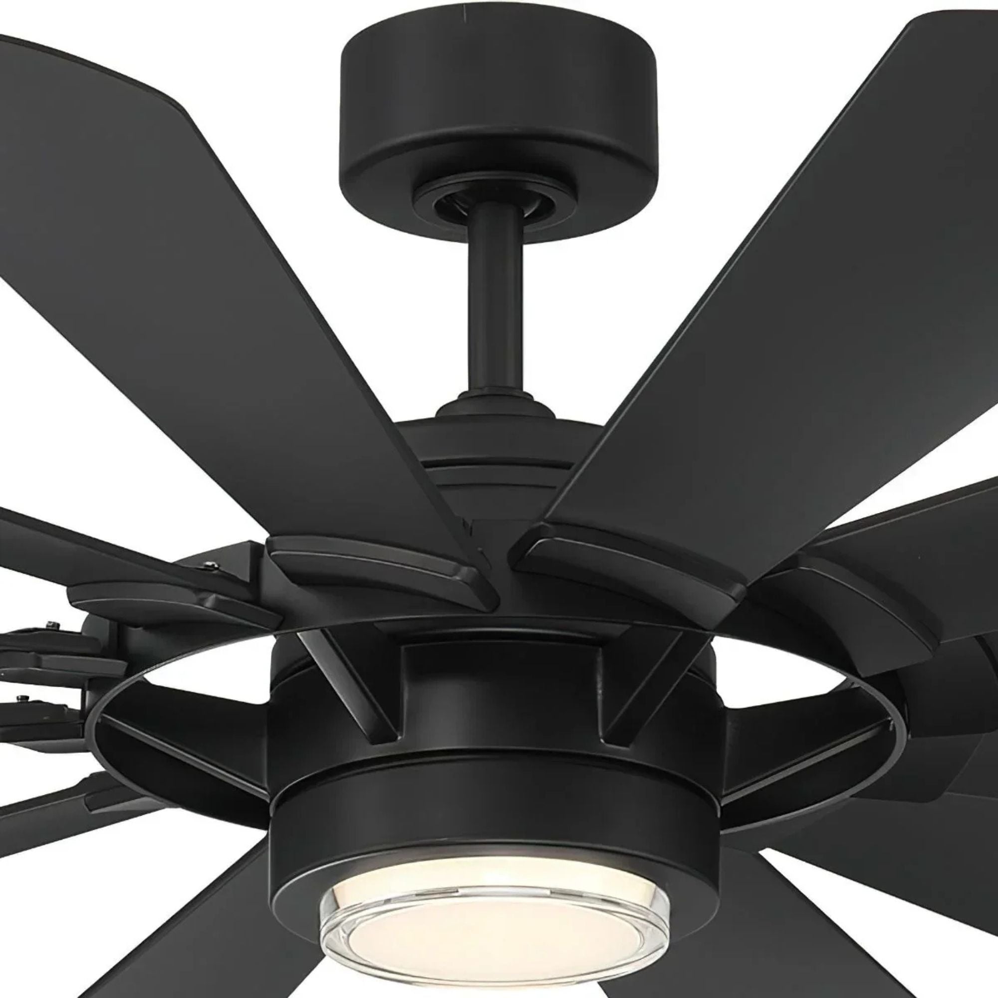 Wyndmill 65" LED Smart Ceiling Fan, Matte Black