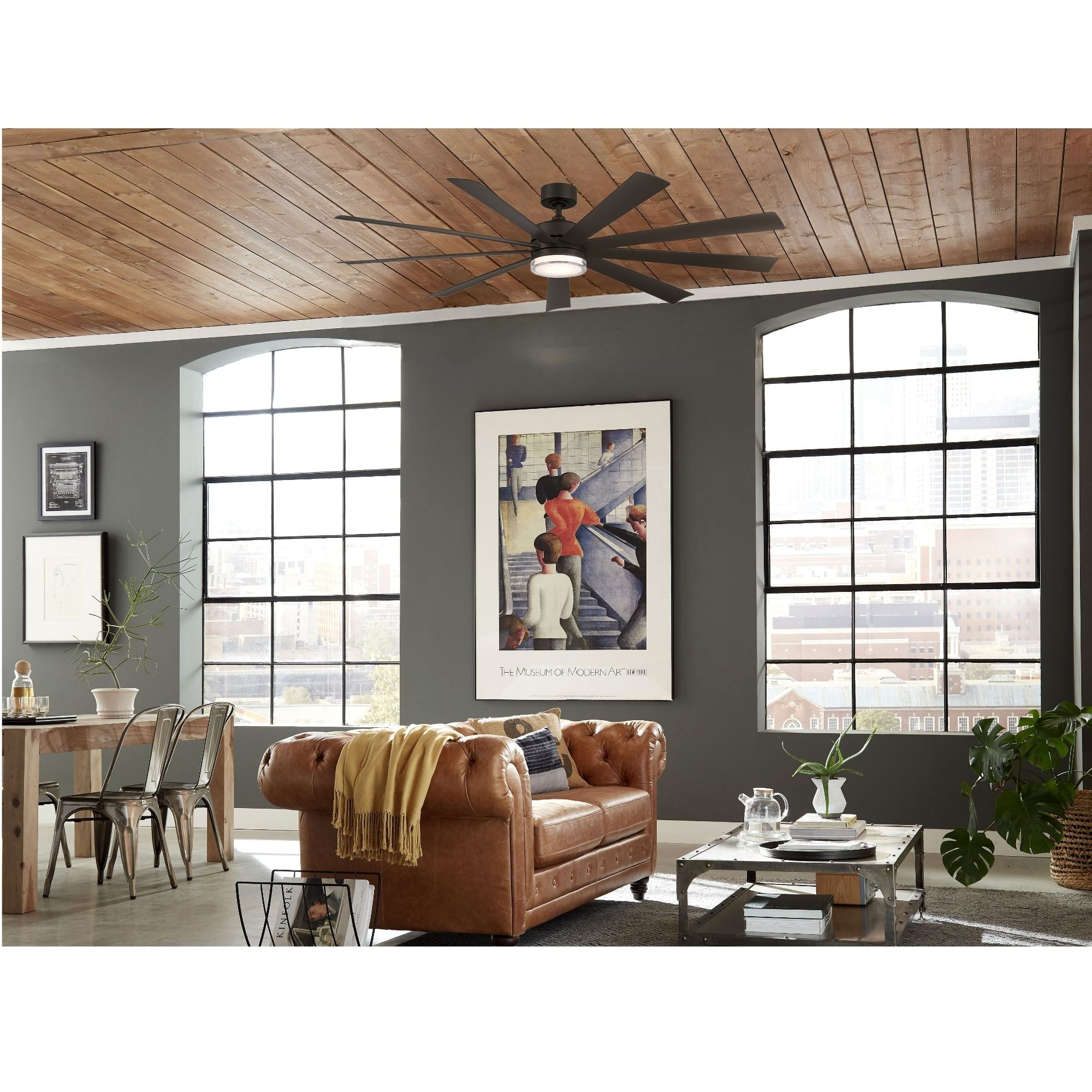 Wynd XL 72" Bronze Windmill LED Smart Ceiling Fan