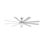 Wynd XL 72" Stainless Steel Windmill LED Smart Ceiling Fan