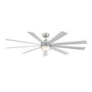 Wynd XL 72" Stainless Steel Windmill LED Smart Ceiling Fan