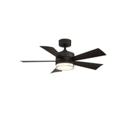 Wynd 42" Matte Black Wet Rated LED Smart Ceiling Fan