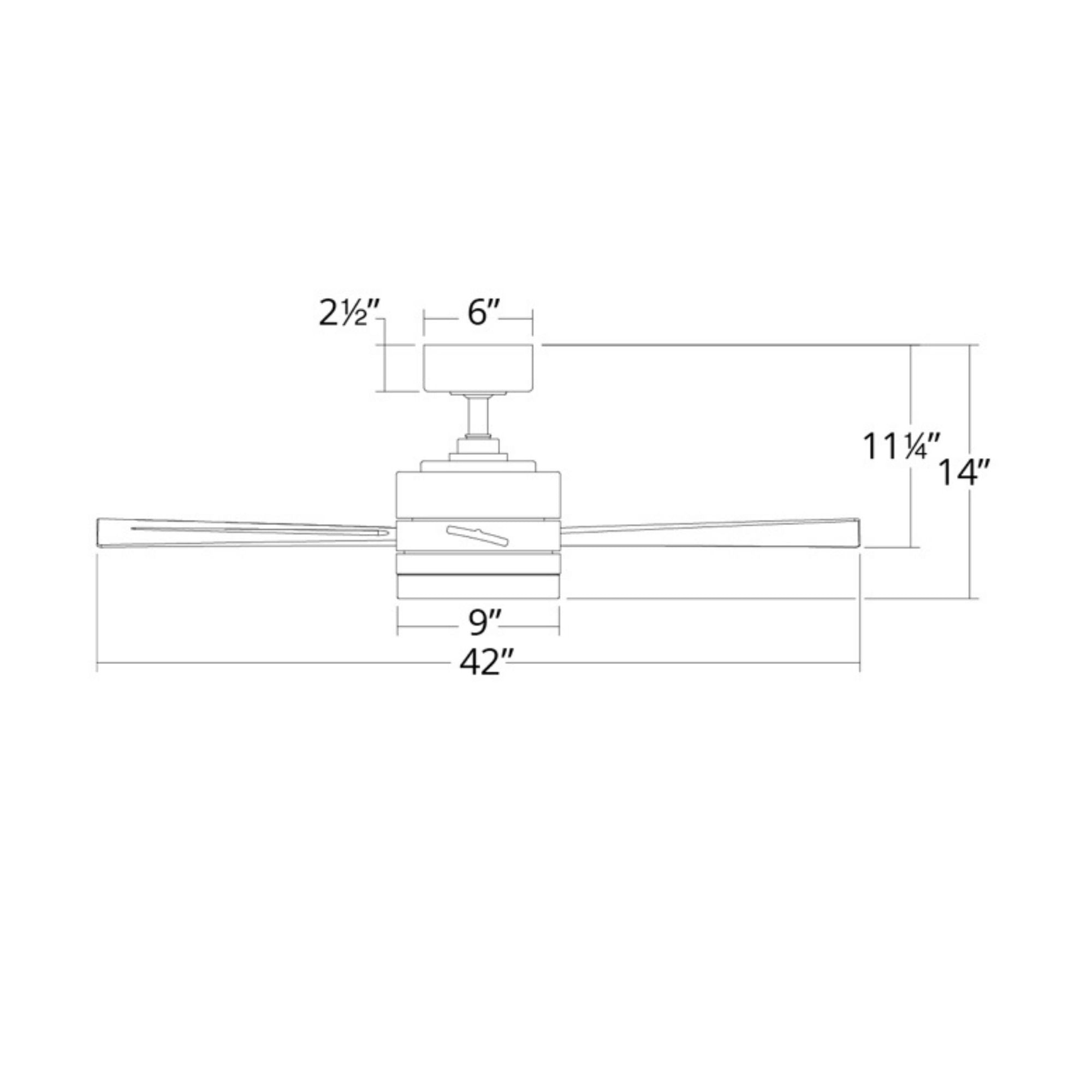 Wynd 42" Stainless Steel Wet Rated LED Smart Ceiling Fan