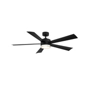 Wynd 52" Matte Black Wet Rated LED Smart Ceiling Fan
