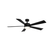 Wynd 52" Matte Black Wet Rated LED Smart Ceiling Fan