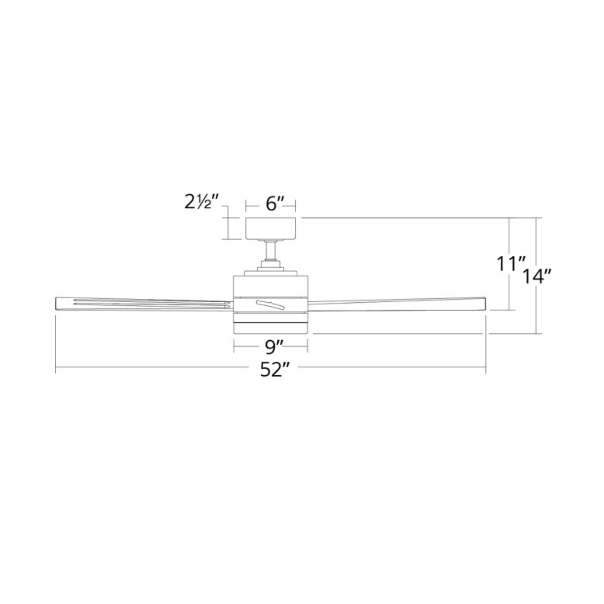 Wynd 52" Matte Black Wet Rated LED Smart Ceiling Fan