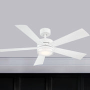 Modern Forms - Wynd 52" Matte White Wet Rated LED Smart Ceiling Fan | Bees Lighting