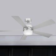Modern Forms - Wynd 52" Stainless Steel Wet Rated LED Smart Ceiling Fan | Bees Lighting