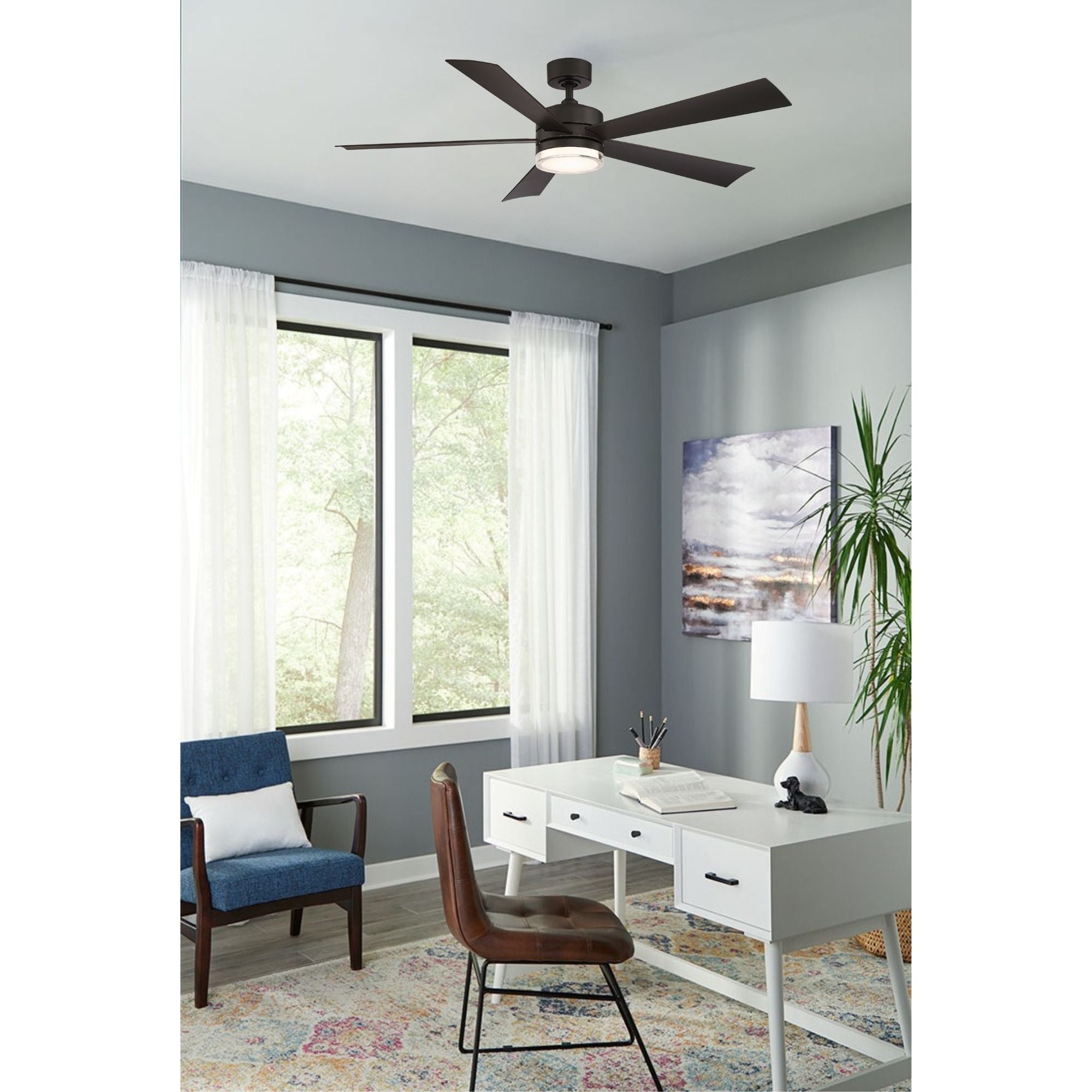 Wynd 60" Bronze Wet Rated LED Smart Ceiling Fan