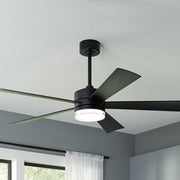 Modern Forms - Wynd 60" Matte Black Wet Rated LED Smart Ceiling Fan | Bees Lighting