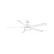 Wynd 60" Matte White Wet Rated LED Smart Ceiling Fan