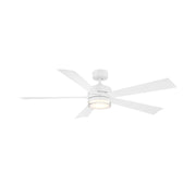 Wynd 60" Matte White Wet Rated LED Smart Ceiling Fan