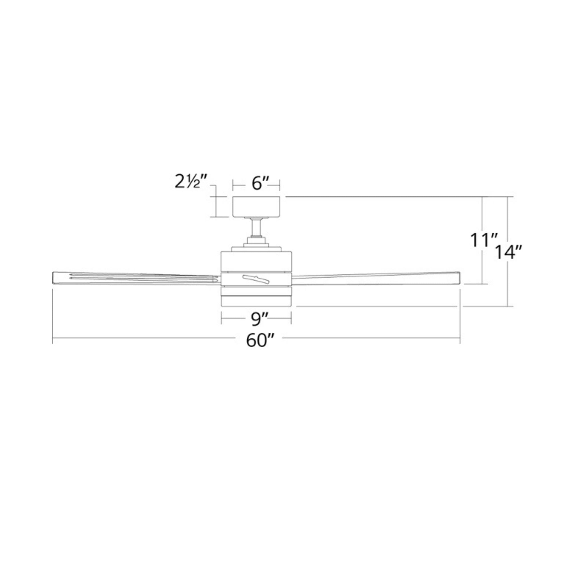 Wynd 60" Matte White Wet Rated LED Smart Ceiling Fan