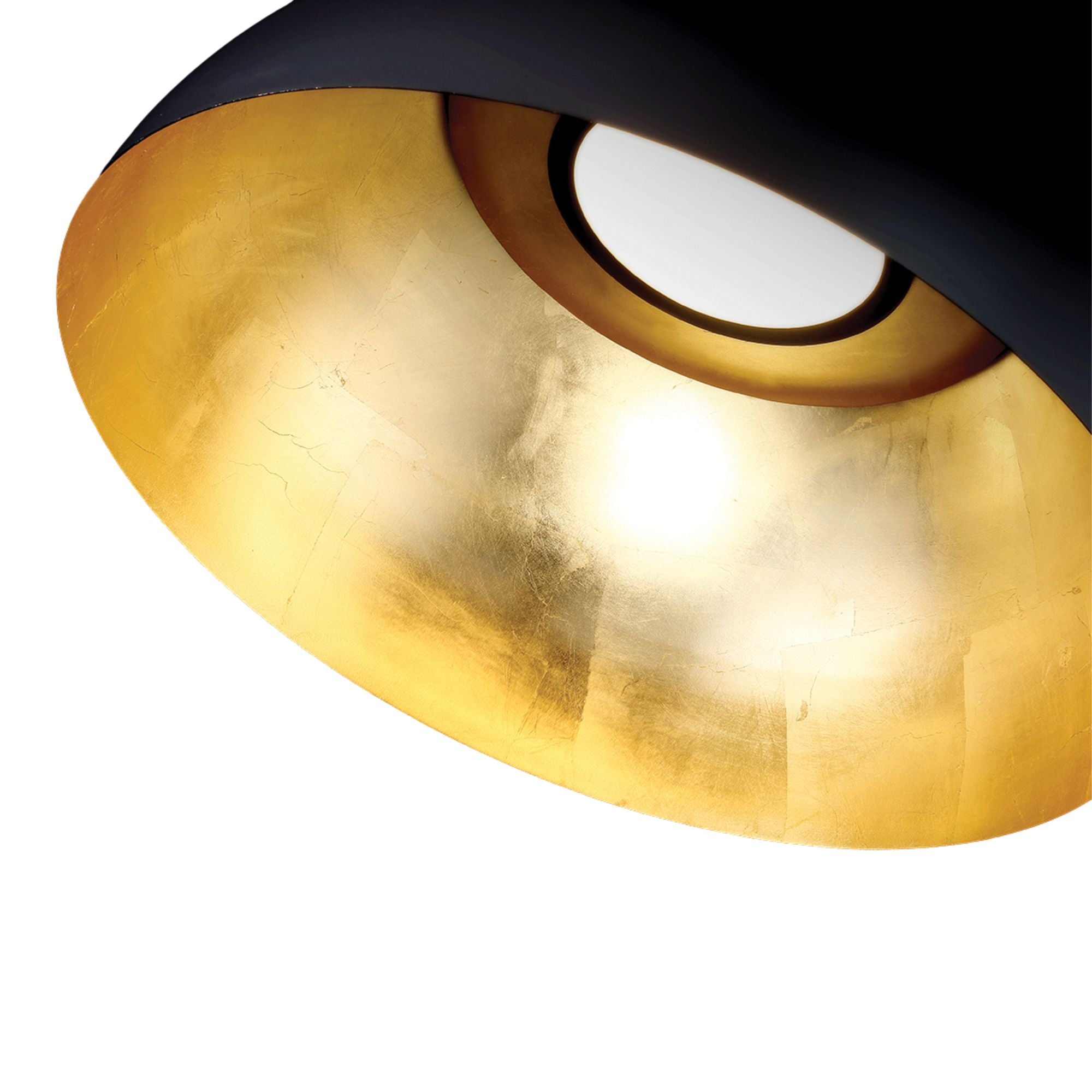 Yolo 20" LED Pendant, Gold Leaf/Dark Bronze Finish - Bees Lighting