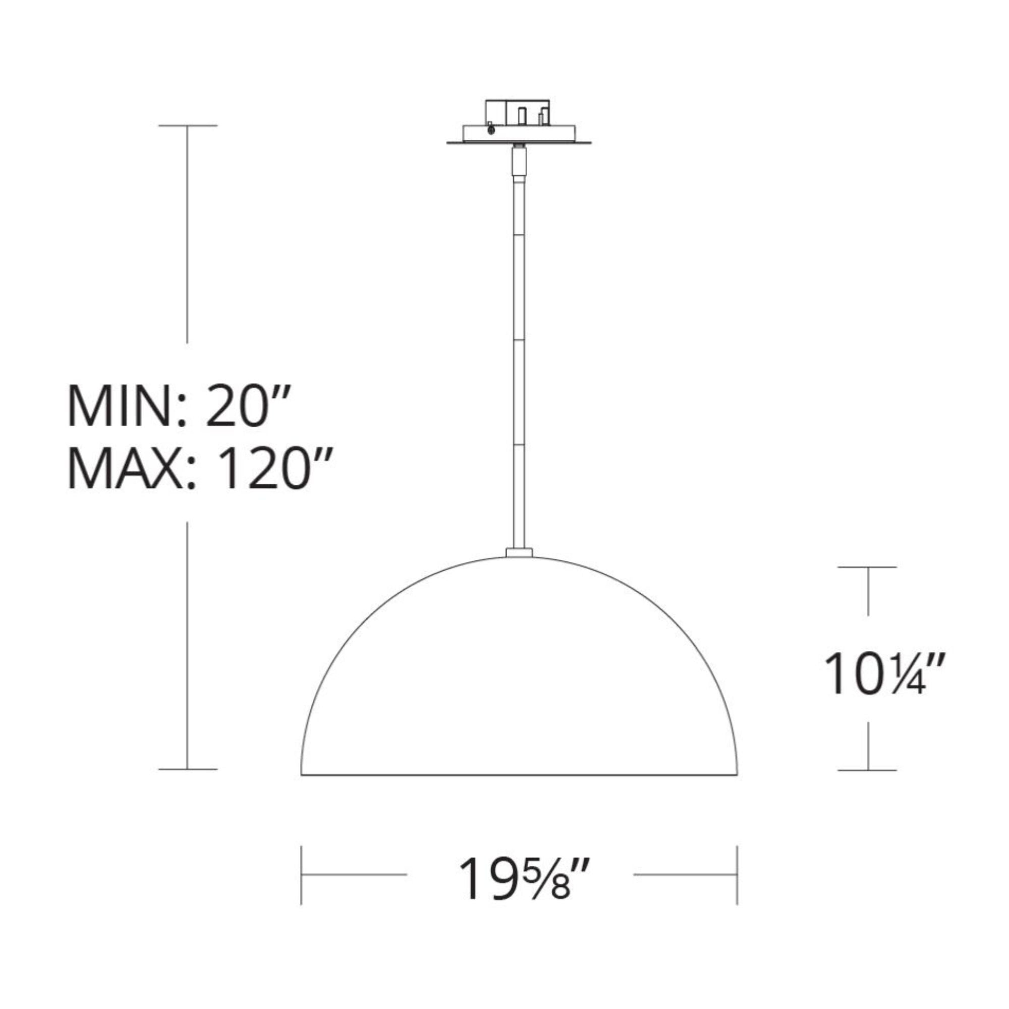 Yolo 20" LED Pendant, Gold Leaf/Dark Bronze Finish - Bees Lighting