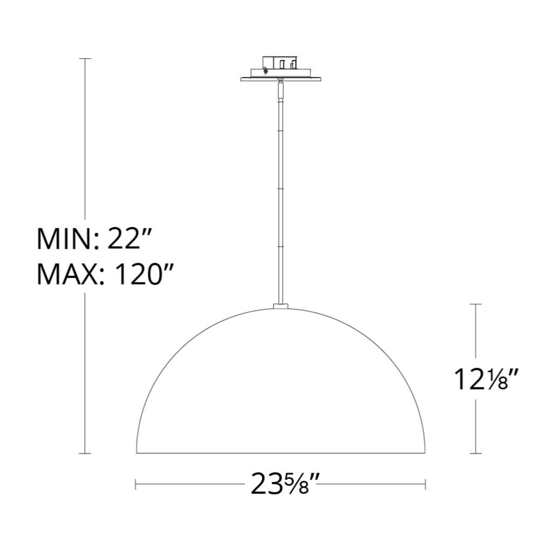 Yolo 26" LED Pendant, Gold Leaf/Dark Bronze Finish - Bees Lighting