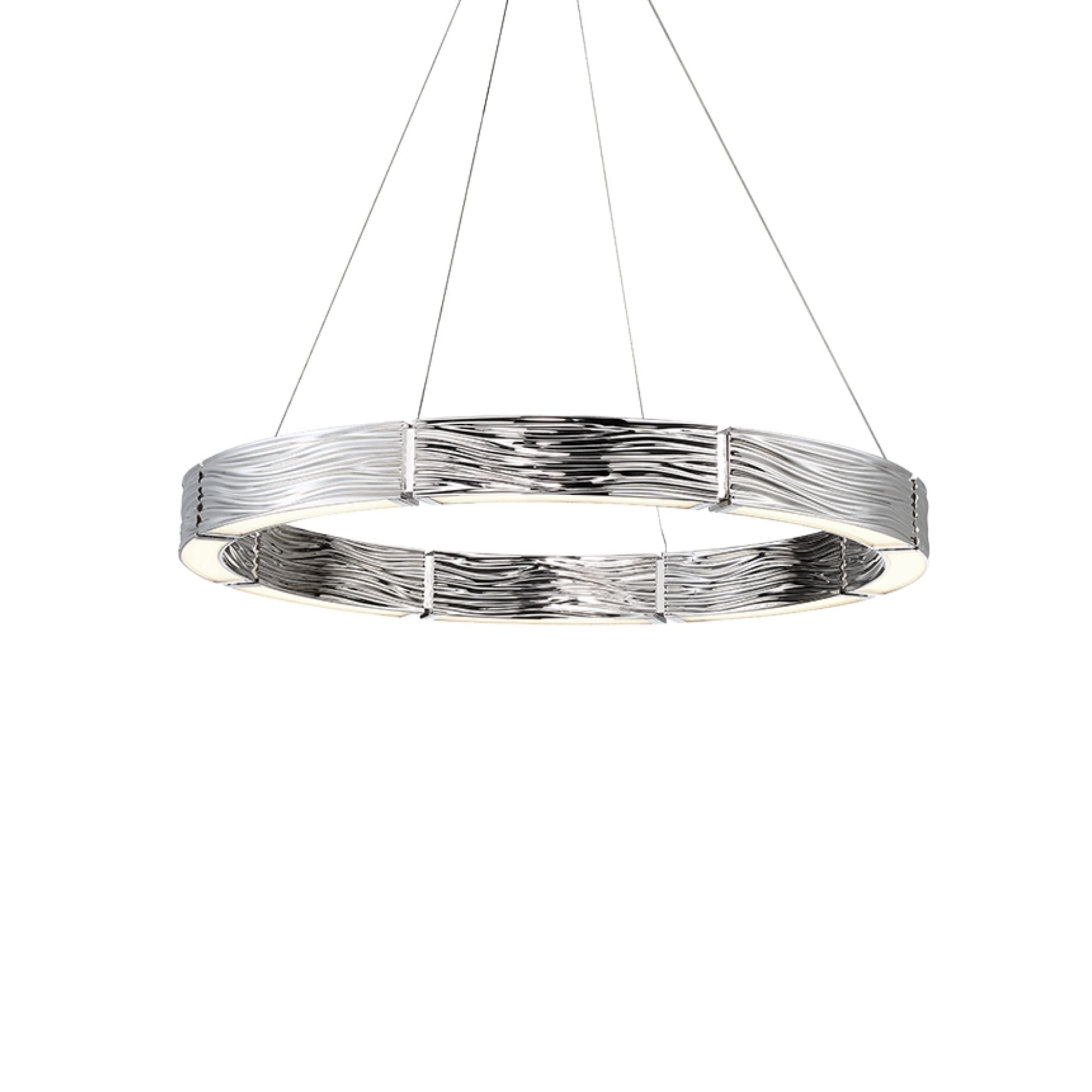 Zelda 29 in. LED Pendant Light Nickel Finish