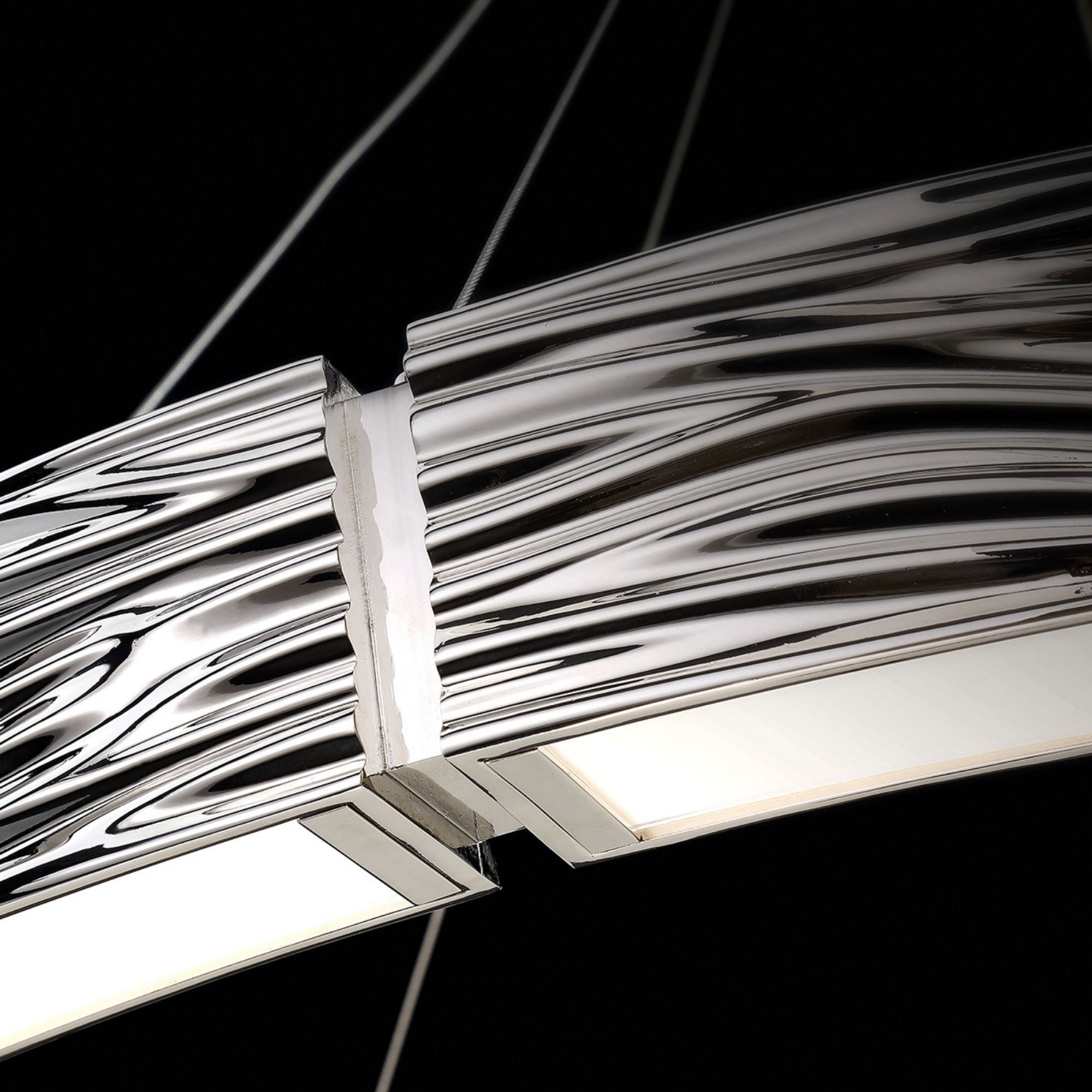 Zelda 48 in. LED Pendant Light Nickel Finish