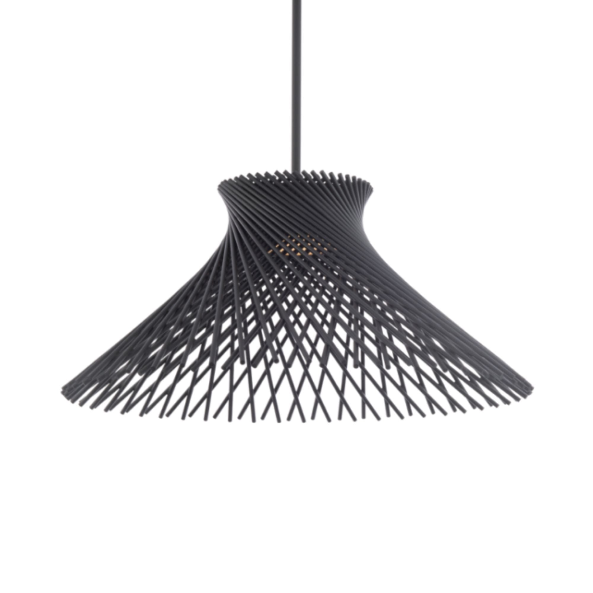 Zenya 23" LED Chandelier, Black Finish