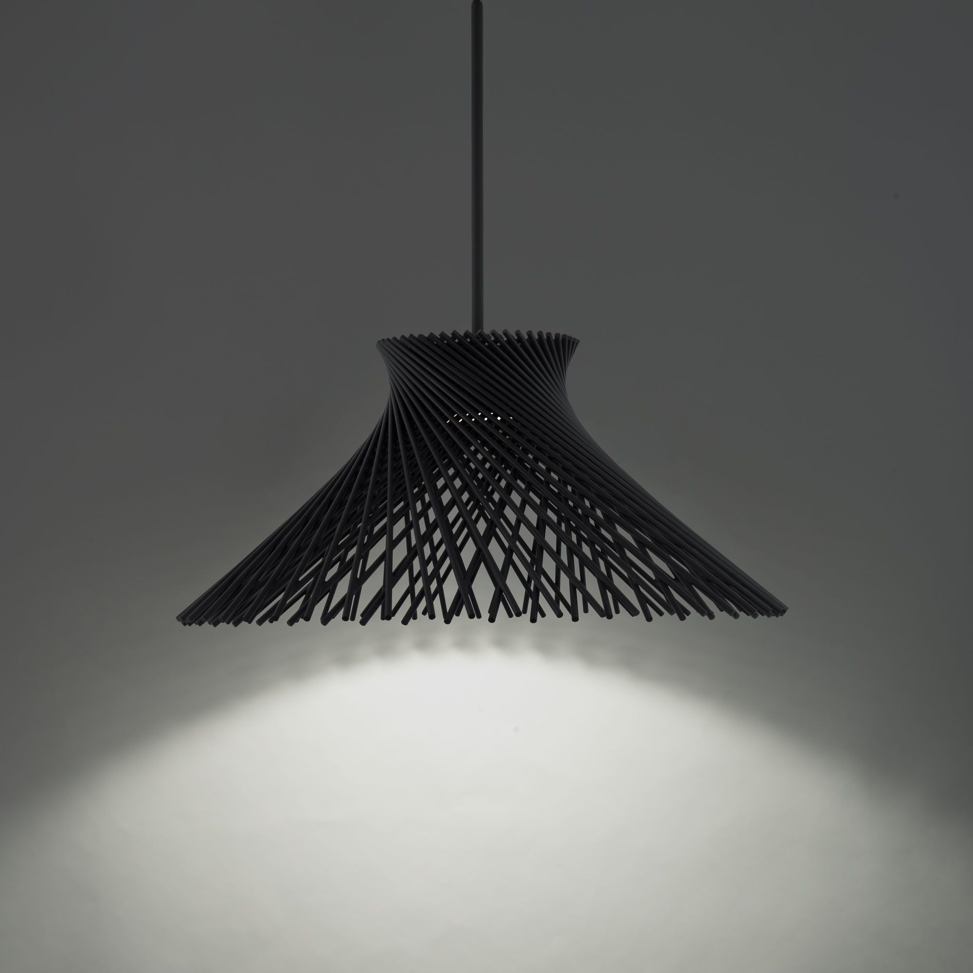 Zenya 23" LED Chandelier, Black Finish