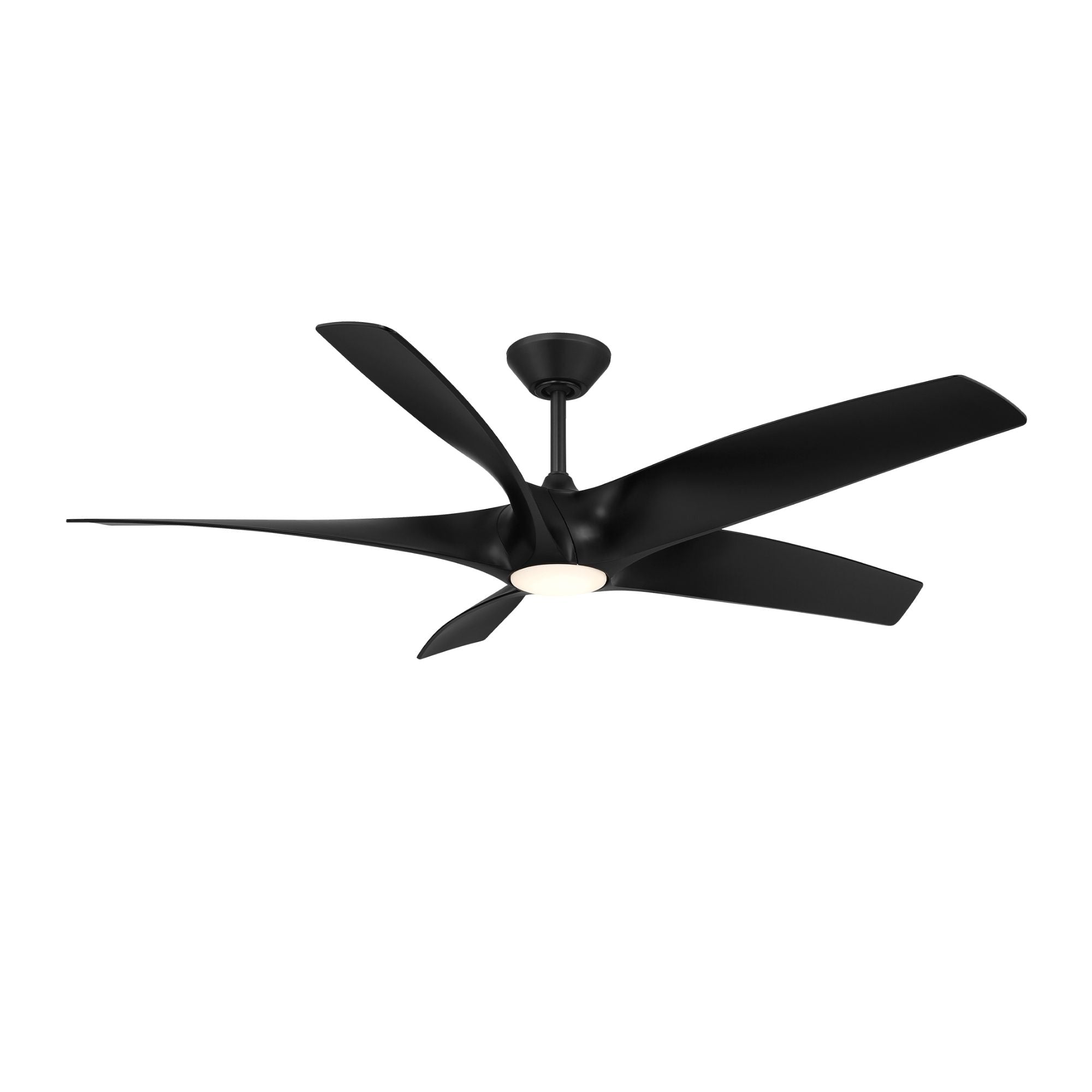 Zephyr 62" 5-Blade Outdoor LED Smart Ceiling Fan, Matte Black