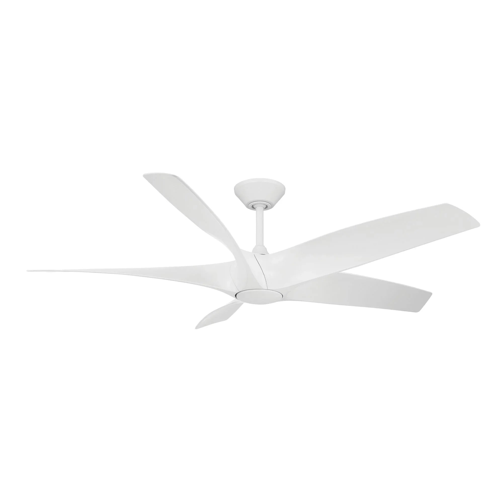 Zephyr 62" 5-Blade Outdoor LED Smart Ceiling Fan, Matte White