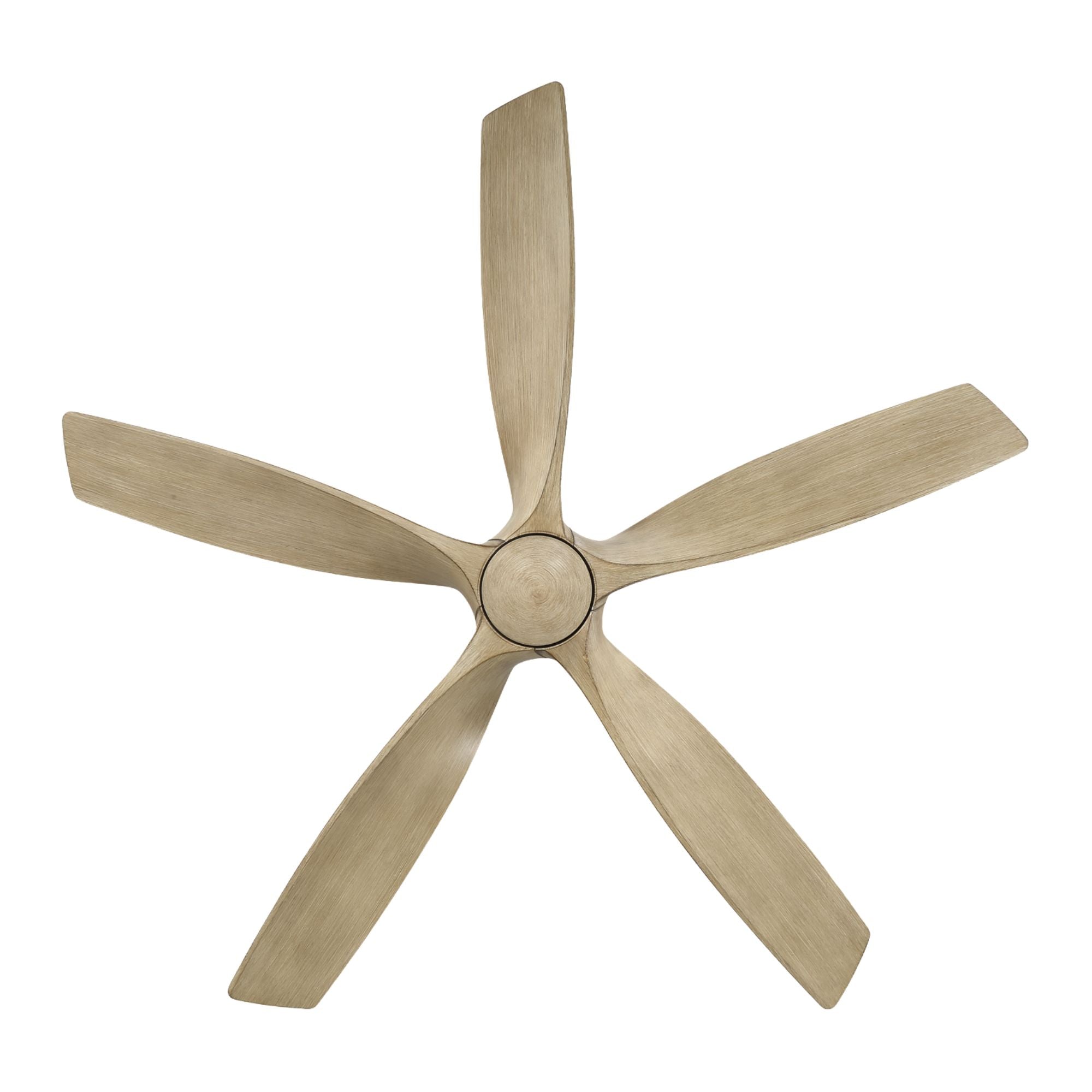 Zephyr 62" 5-Blade Outdoor LED Smart Ceiling Fan, Bronze with White Oak Blades
