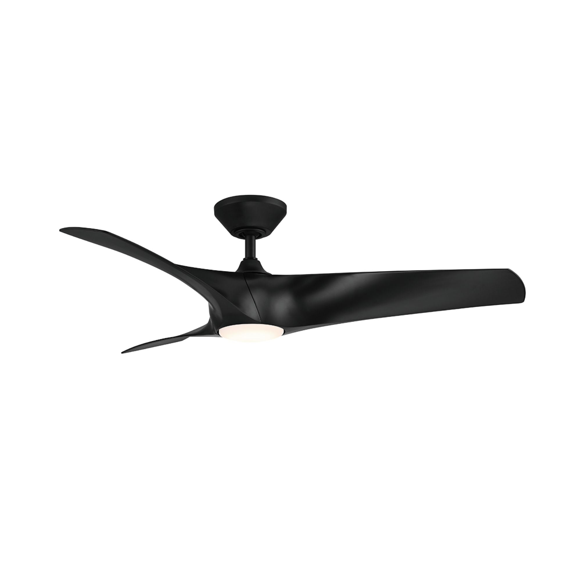 Zephyr 52" Outdoor LED Smart Ceiling Fan, Matte Black